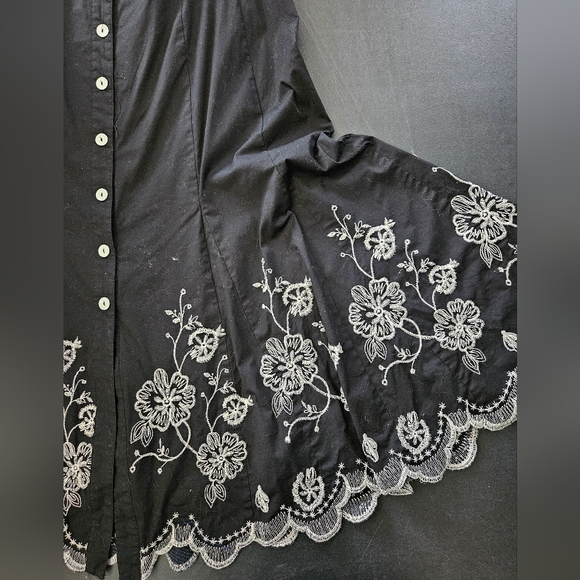 Lane Bryant Cotton Stretch Summer Midi Dress with Flair Bottom - Size 16 - Picture 8 of 10